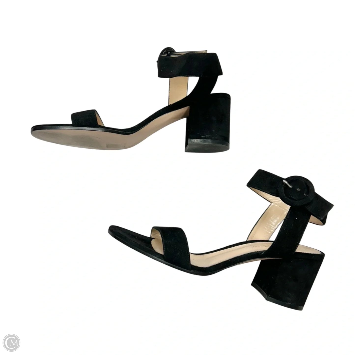 Sandals Heels Block By Gianvito Rossi In Black, Size: 8