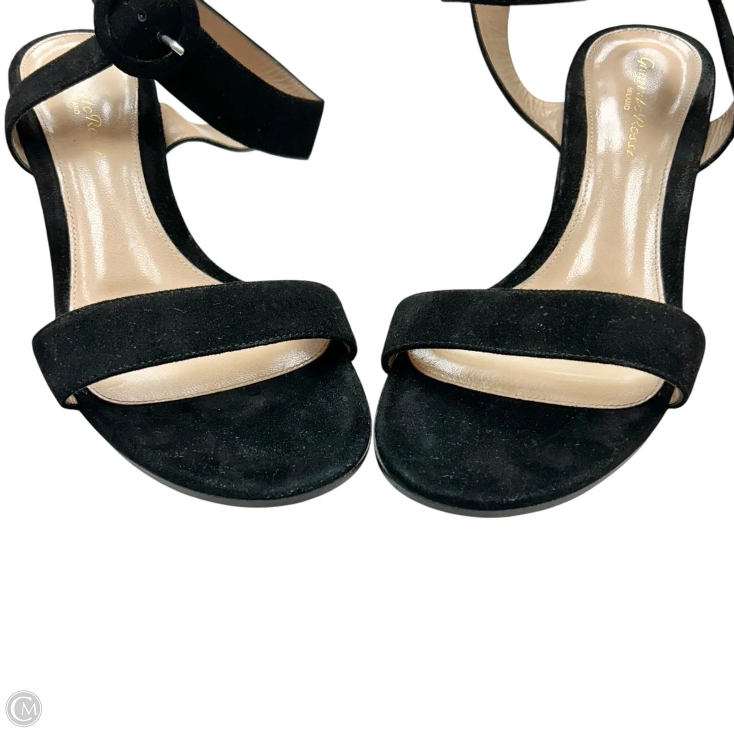 Sandals Heels Block By Gianvito Rossi In Black, Size: 8