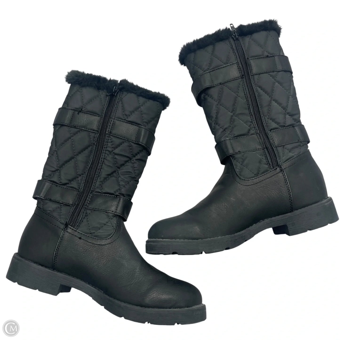 Boots Snow By Bass In Black, Size: 7