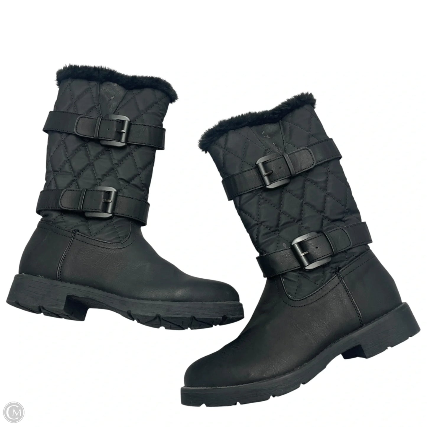 Boots Snow By Bass In Black, Size: 7