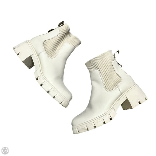 Boots Ankle Heels By Dream Paris In Cream, Size: 7.5
