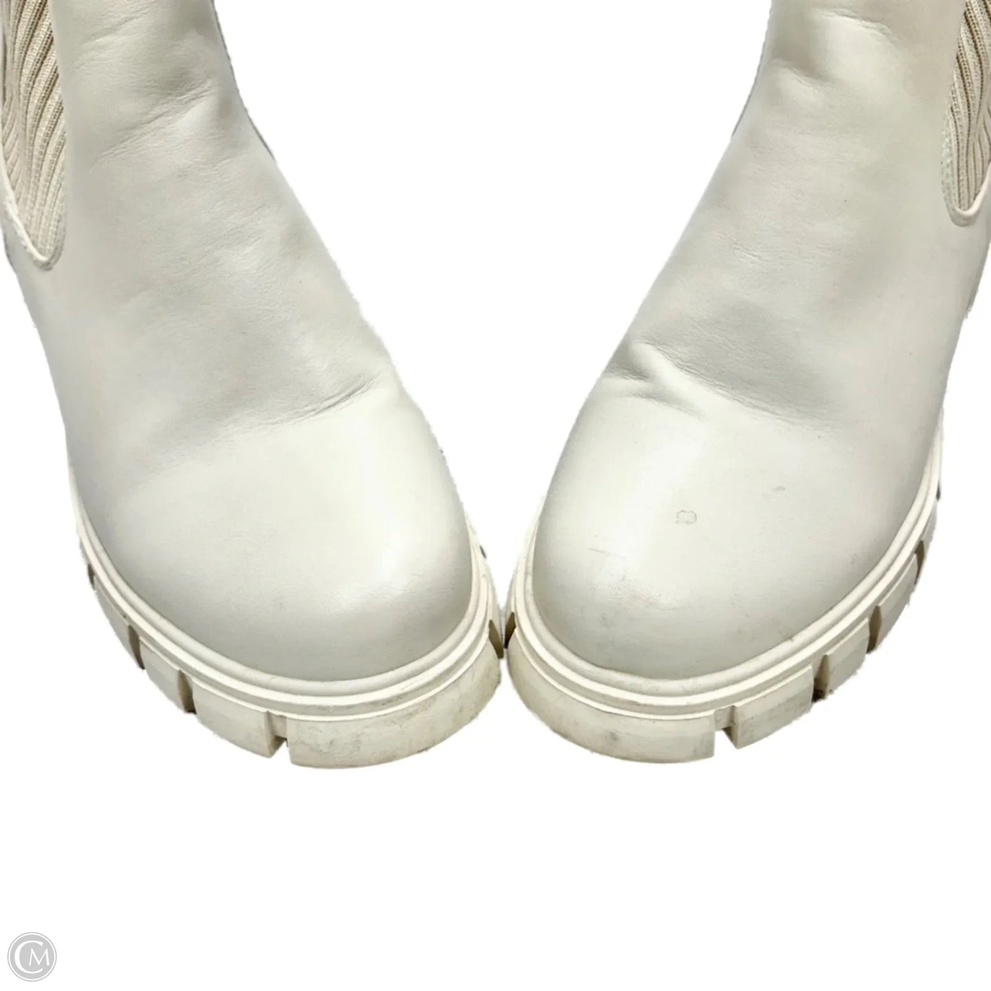 Boots Ankle Heels By Dream Paris In Cream, Size: 7.5