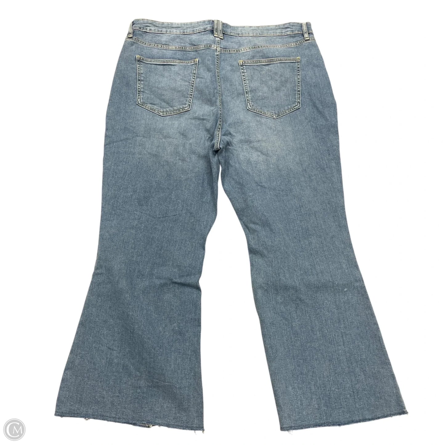 Jeans Flared By On 34th In Blue Denim, Size: 18