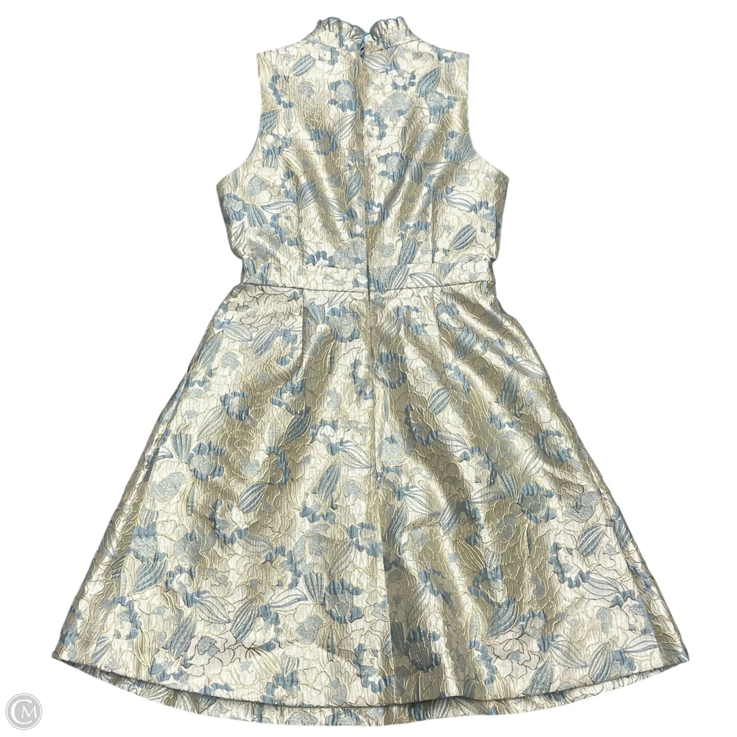 Dress Party Short By Vince Camuto In Blue & Gold, Size: S