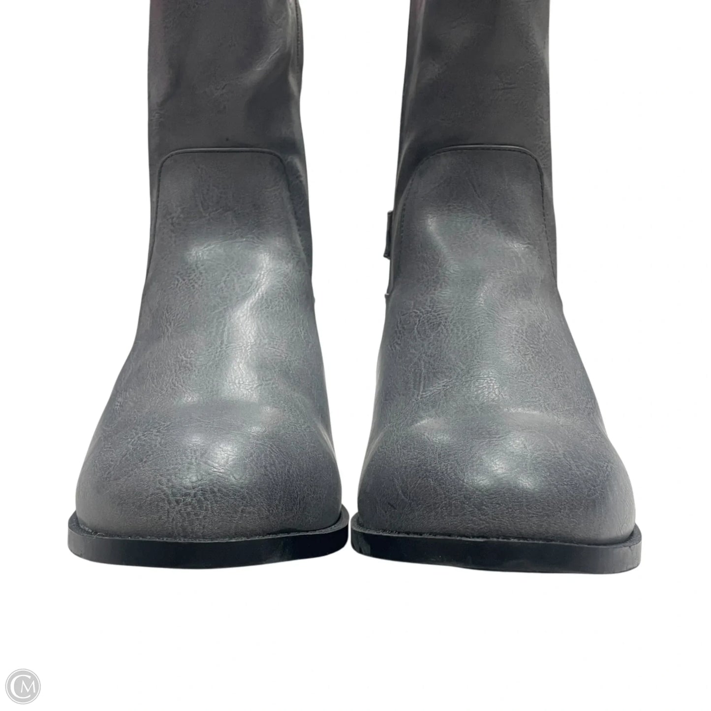 Boots Knee Flats By Torrid In Grey, Size: 10