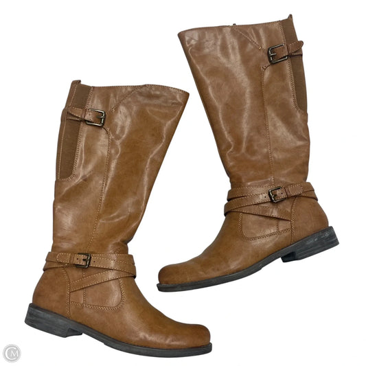 Boots Knee Flats By Bare Traps In Tan, Size: 9