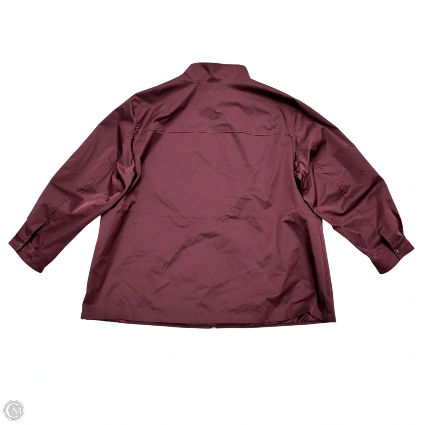 Jacket Utility By Lane Bryant In Maroon, Size: 4x