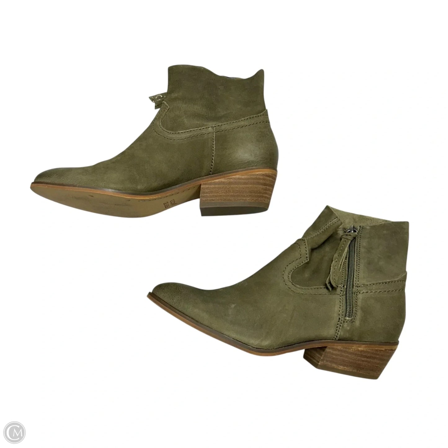 Boots Ankle Heels By Frye And Co In Green, Size: 7.5