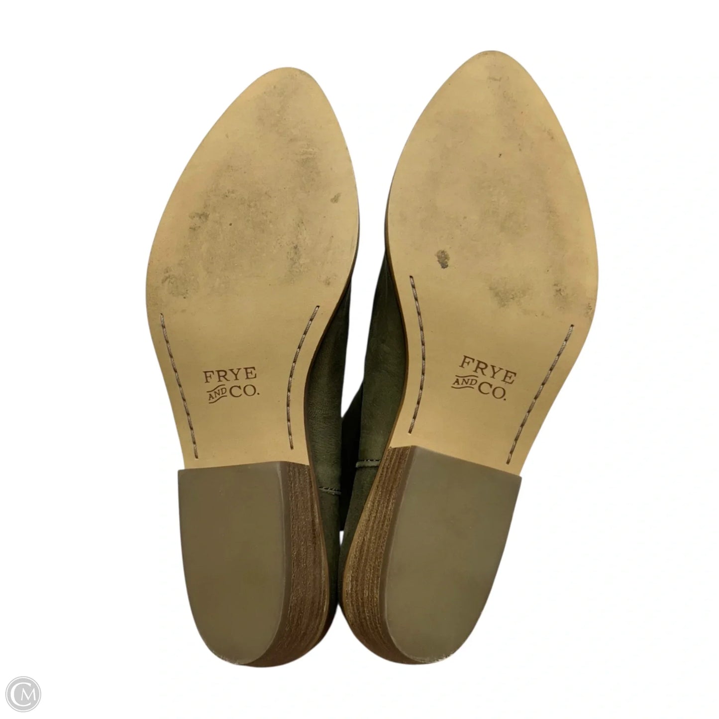 Boots Ankle Heels By Frye And Co In Green, Size: 7.5