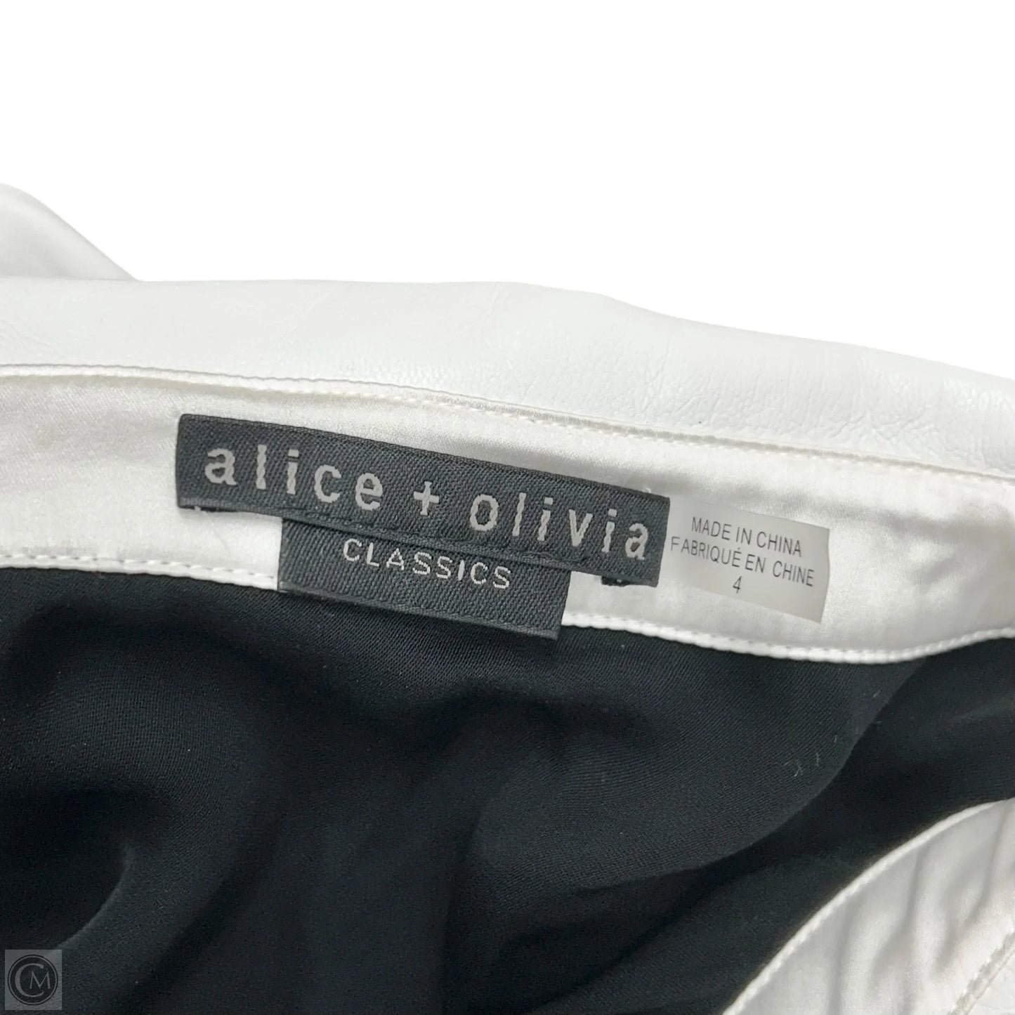 Dress Designer By Alice + Olivia In Black & White, Size: S