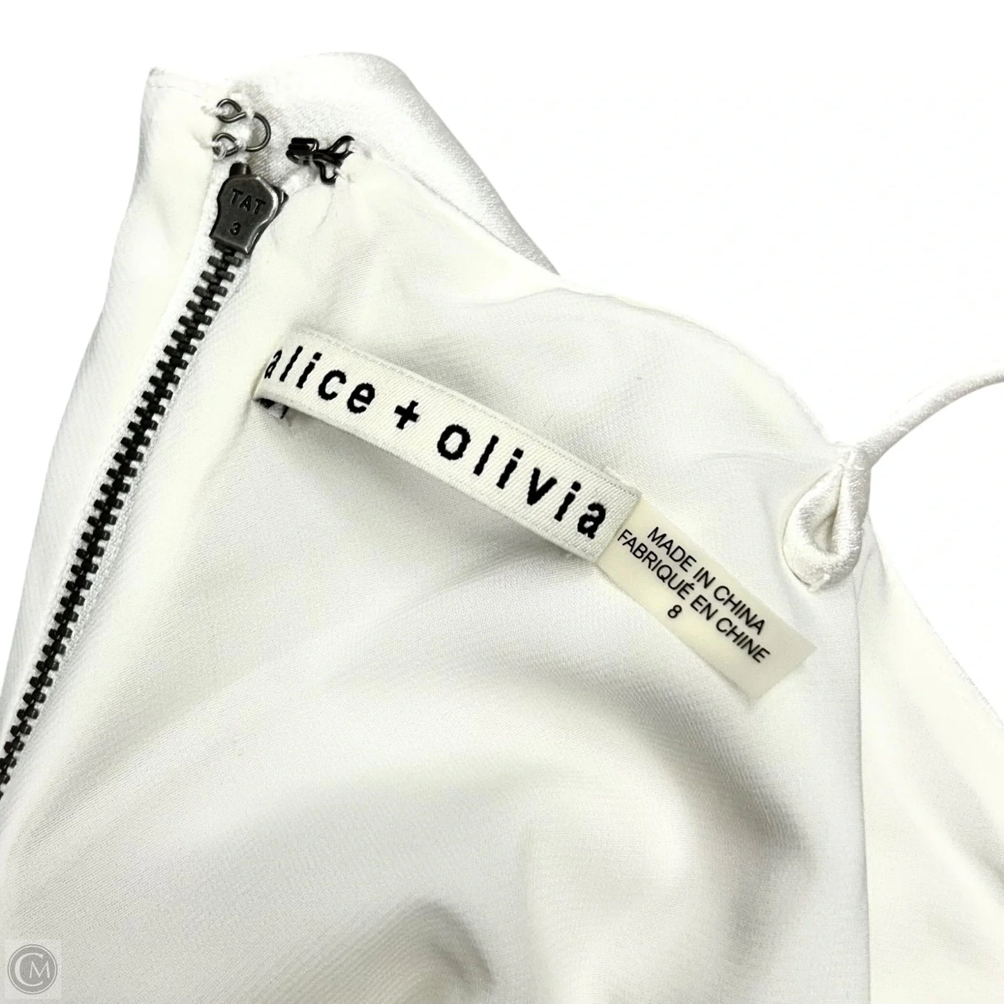 Dress Designer By Alice + Olivia In White, Size: M