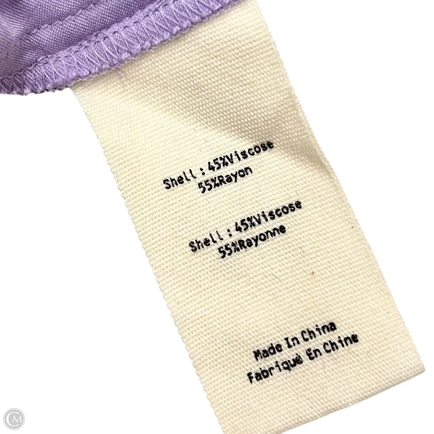 Top Long Sleeve By L Agence In Purple, Size: S