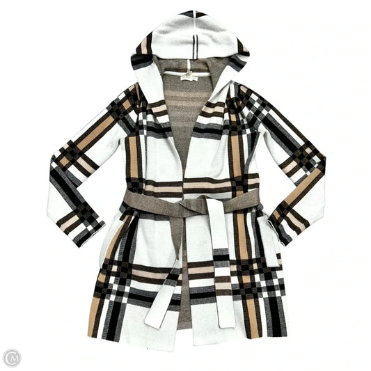 Sweater Cardigan By Christian Siriano In Black & White, Size: Xs