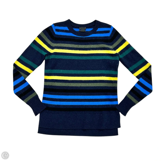 Sweater Cashmere By Halogen In Blue & Yellow, Size: S
