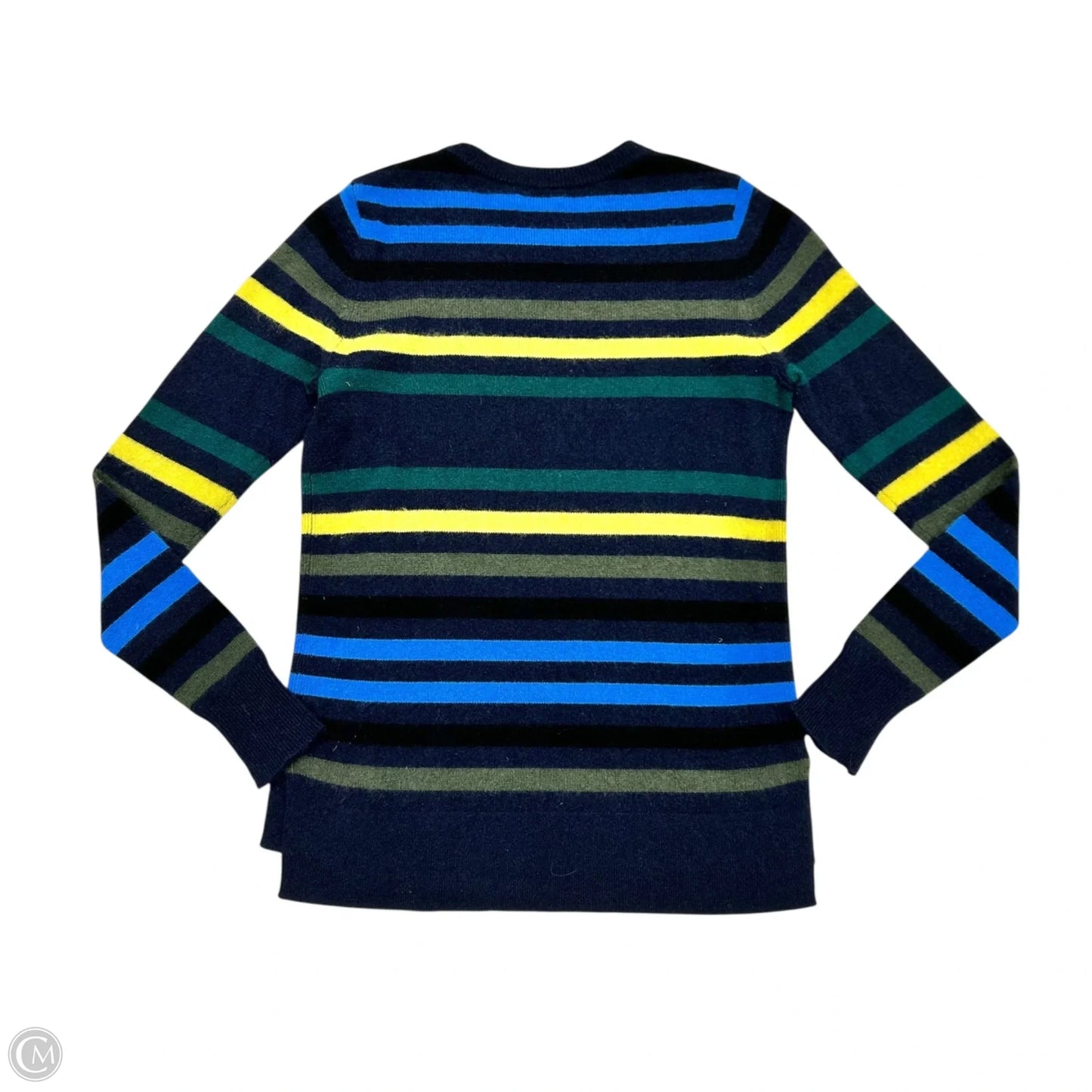 Sweater Cashmere By Halogen In Blue & Yellow, Size: S