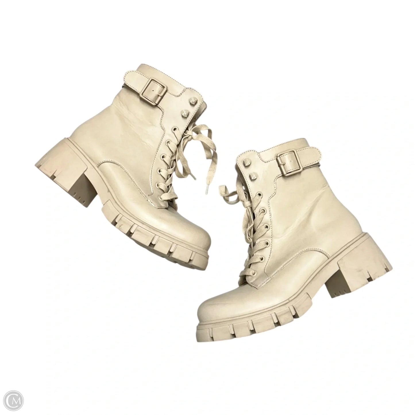 Boots Combat By Mia In Tan, Size: 7.5