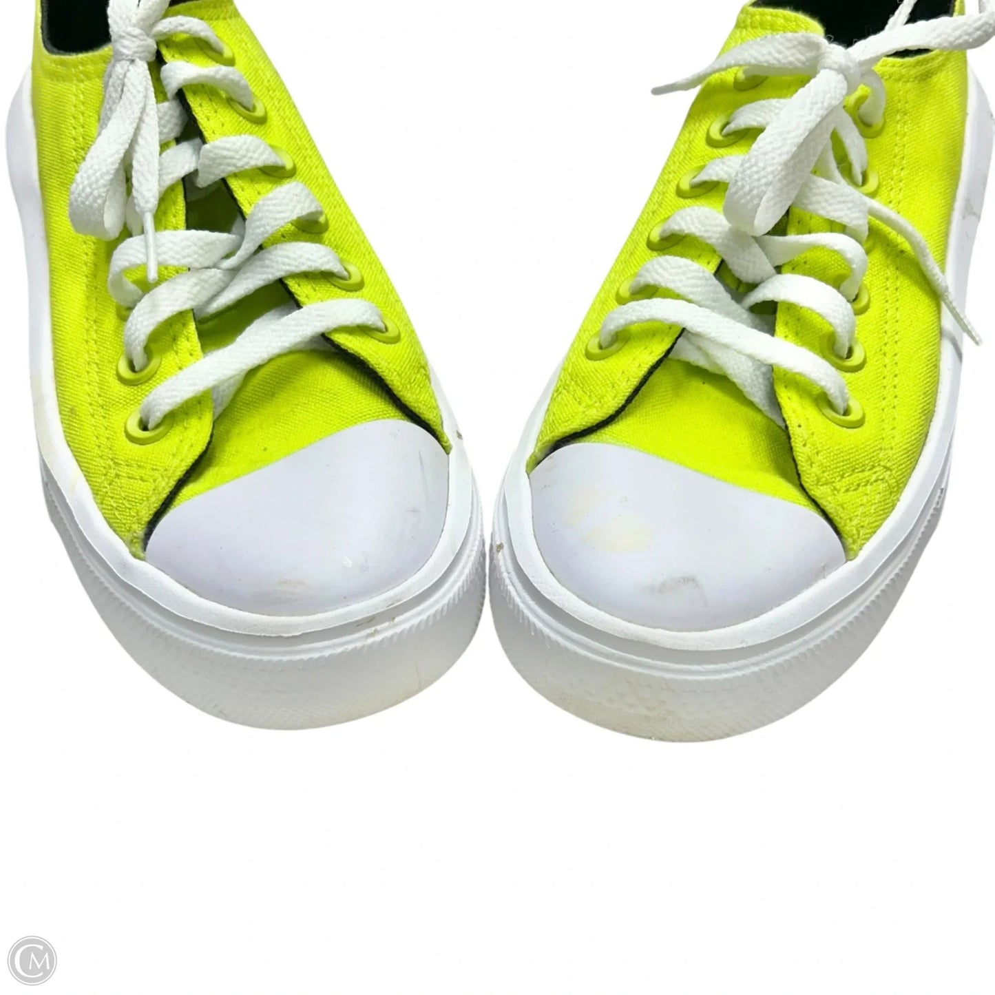 Shoes Sneakers Platform By Converse In Chartreuse, Size: 6