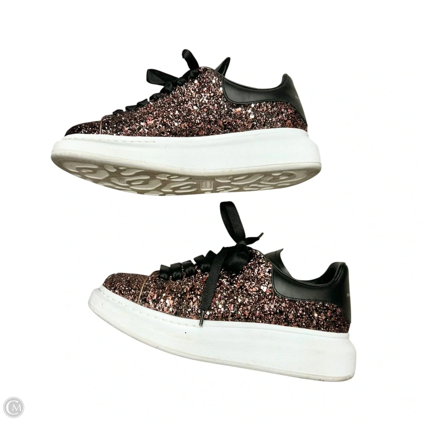 Shoes Luxury Designer By Alexander Mcqueen In Black & Pink, Size: 7