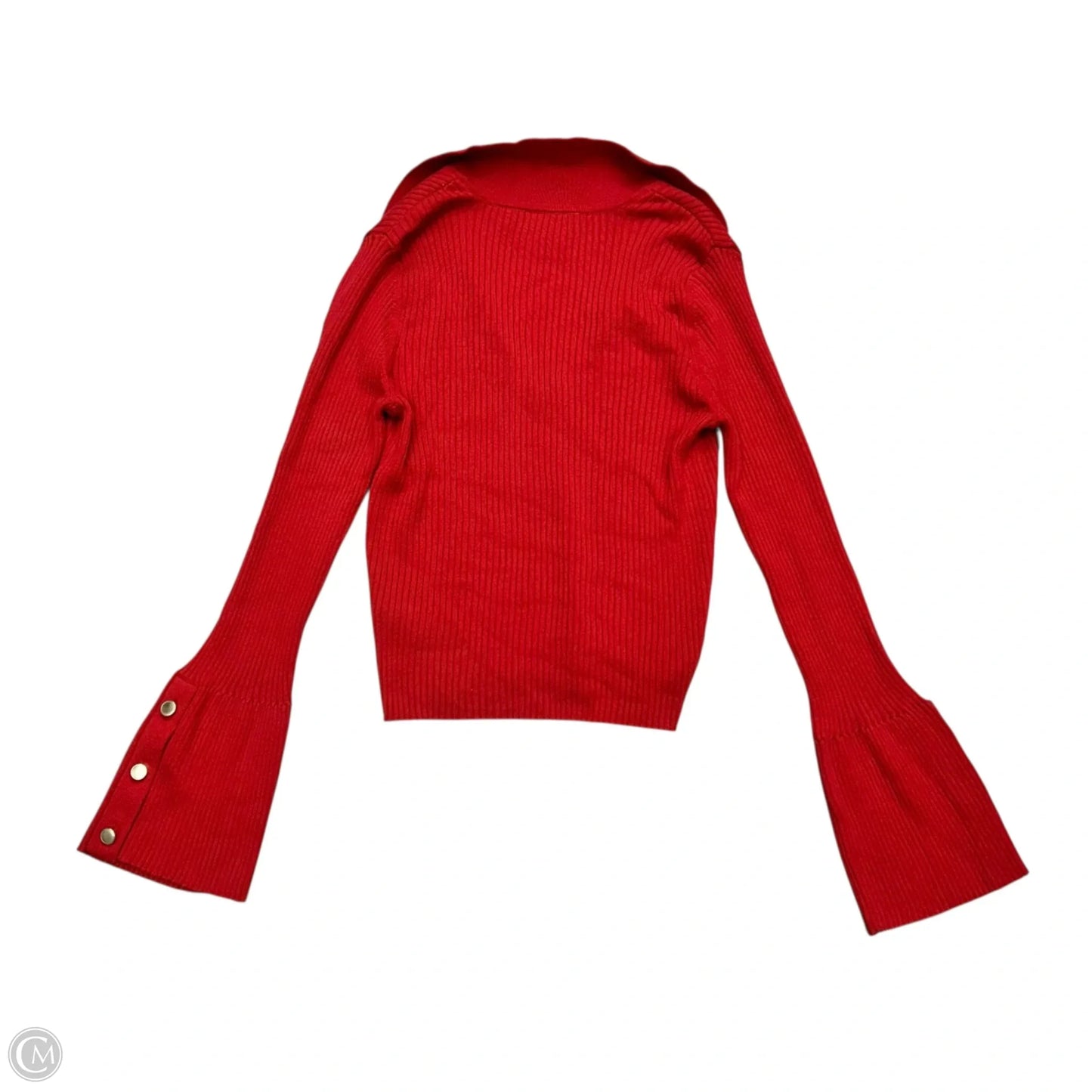 Top Long Sleeve By Maeve In Red, Size: Xs