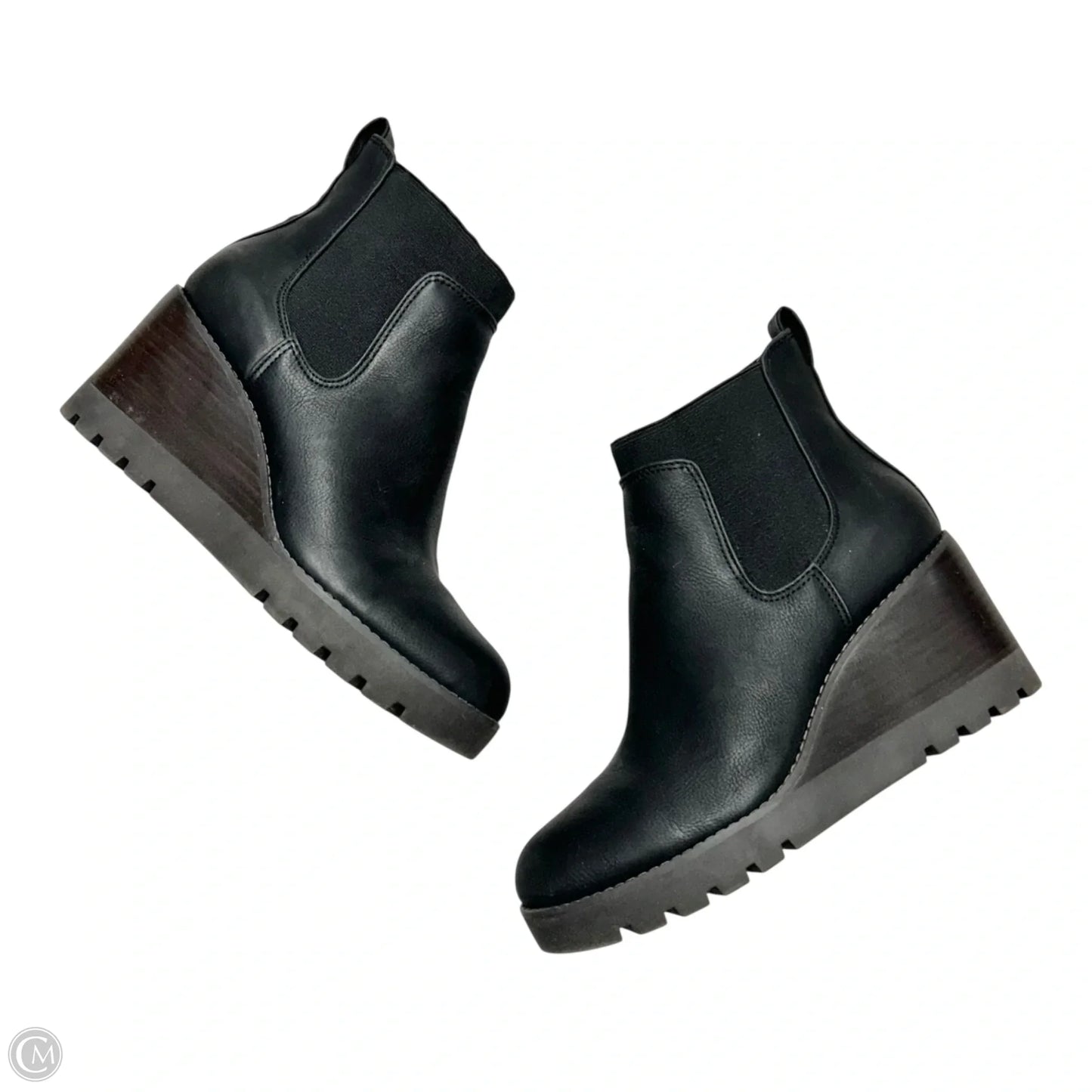 Boots Ankle Heels By Crown Vintage In Black, Size: 8