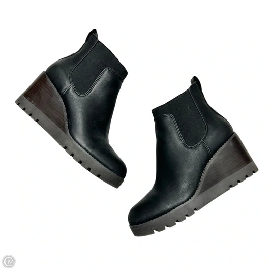 Boots Ankle Heels By Crown Vintage In Black, Size: 8