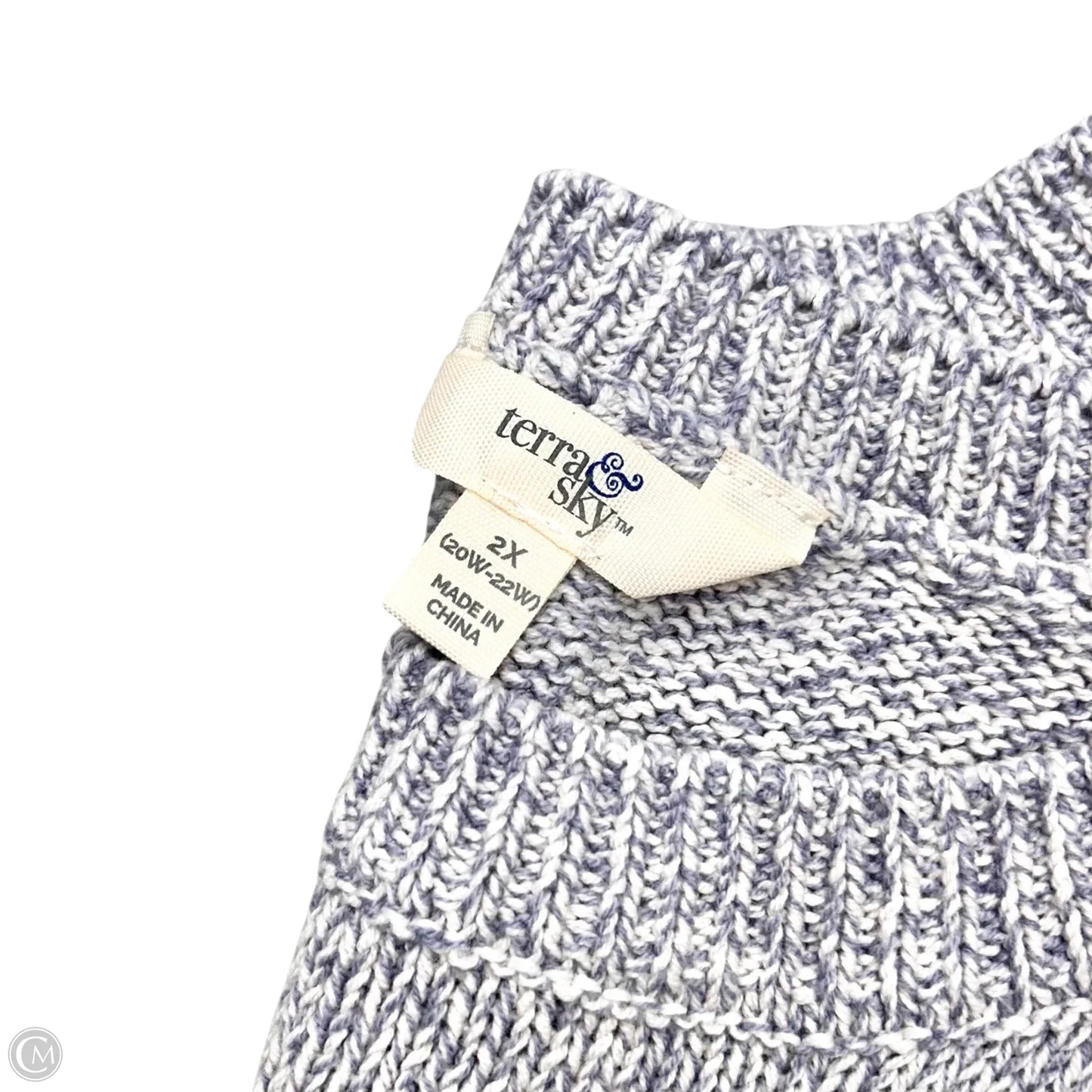 Sweater By Terra & Sky In Pink & Purple, Size: 2x