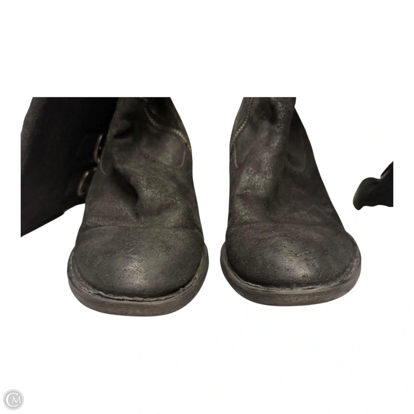 Boots Knee Heels By Born In Black, Size: 8.5