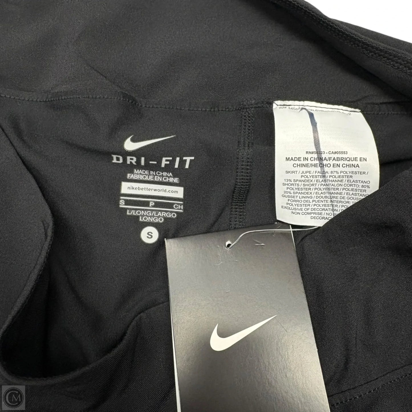 Athletic Skirt By Nike Apparel In Black & Pink, Size: S