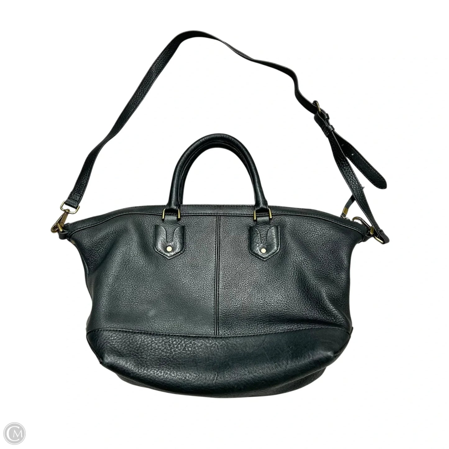 Handbag Leather By Madewell, Size: Large
