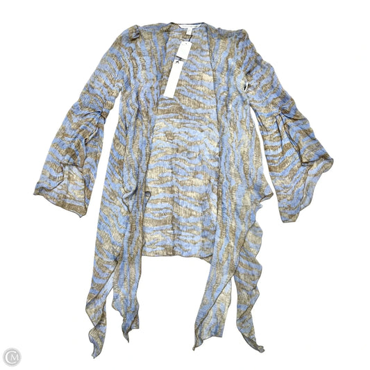 Kimono Designer By Diane Von Furstenberg In Blue & Brown, Size: M