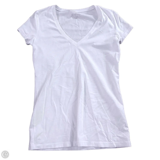 Top Short Sleeve Designer By Lilly Pulitzer In White, Size: Xxs