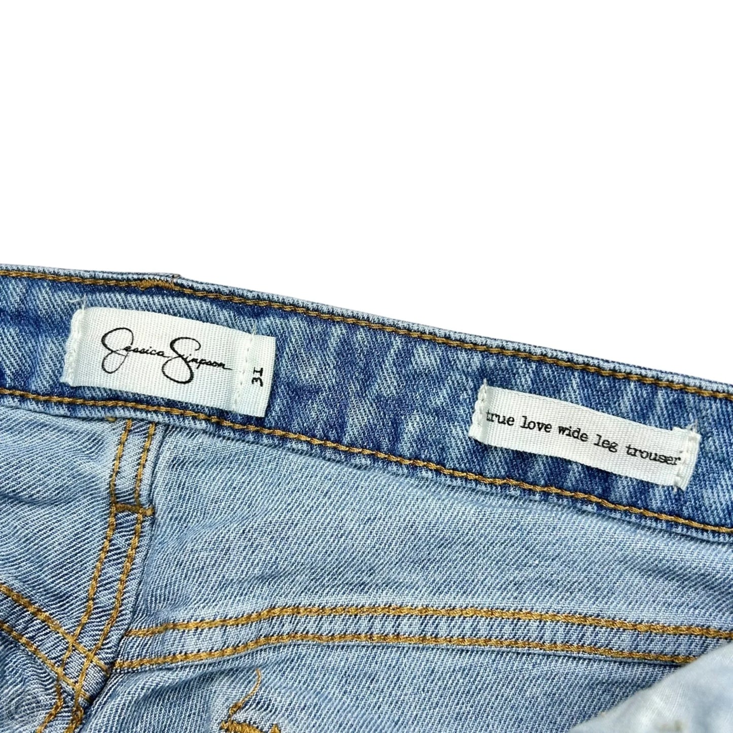 Jeans Flared By Jessica Simpson In Blue Denim, Size: 12