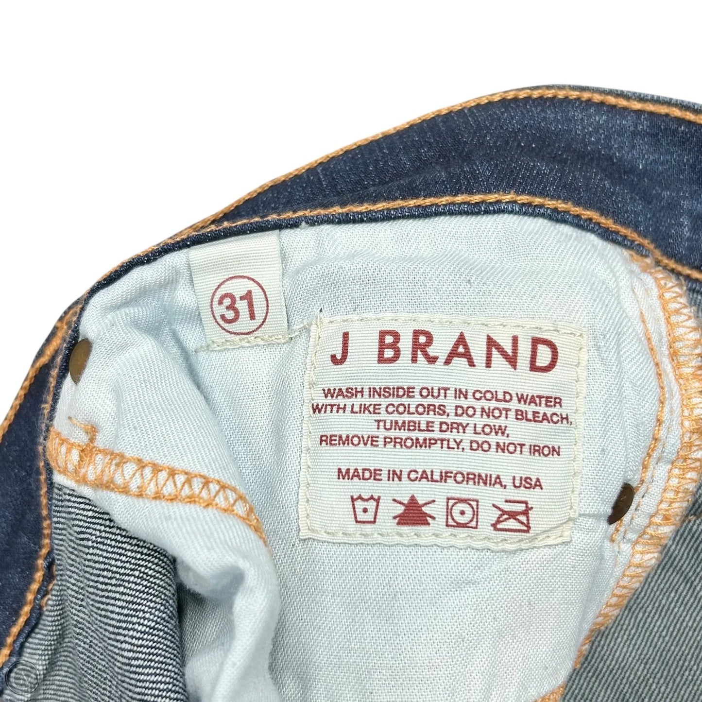 Jeans Boot Cut By J Brand In Blue Denim, Size: 12