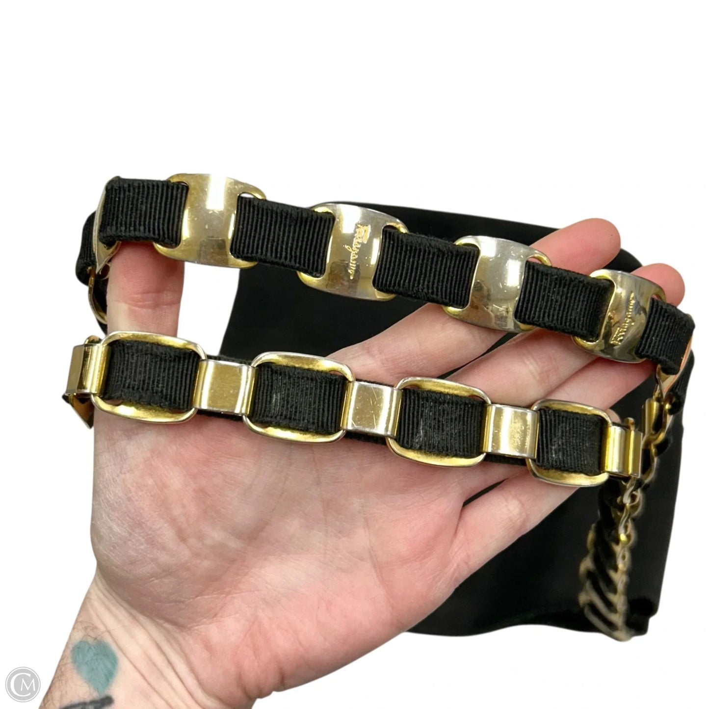 Handbag Luxury Designer By Ferragamo, Size: Medium