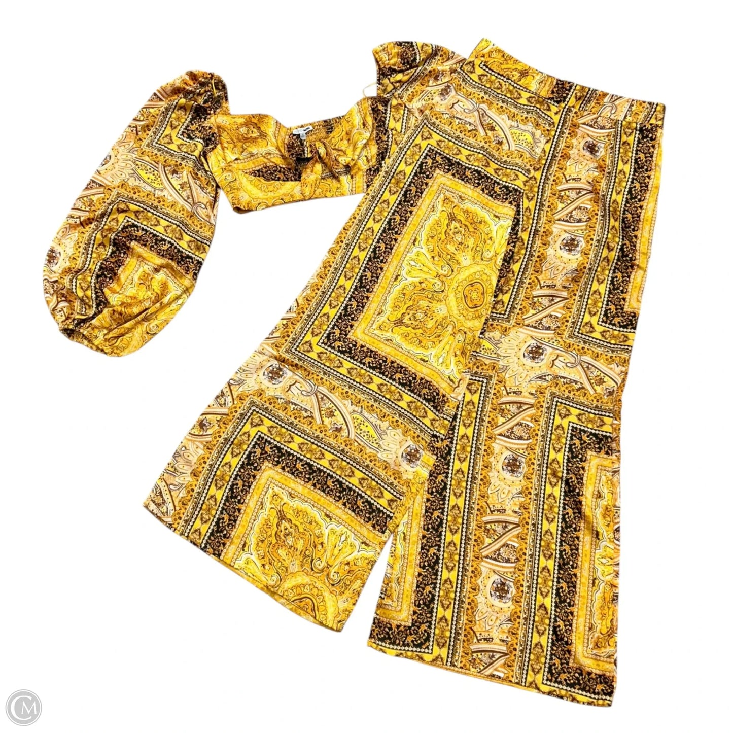 Pants Set 2pc By Fashion Nova In Yellow, Size: Xl