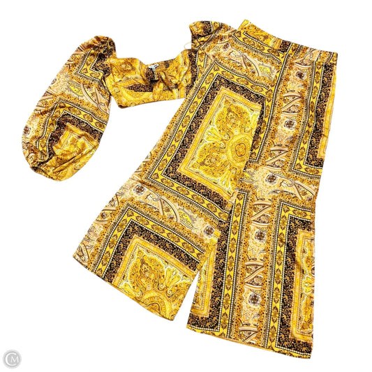 Pants Set 2pc By Fashion Nova In Yellow, Size: Xl