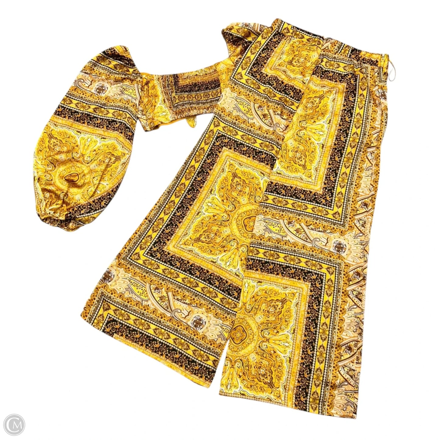 Pants Set 2pc By Fashion Nova In Yellow, Size: Xl