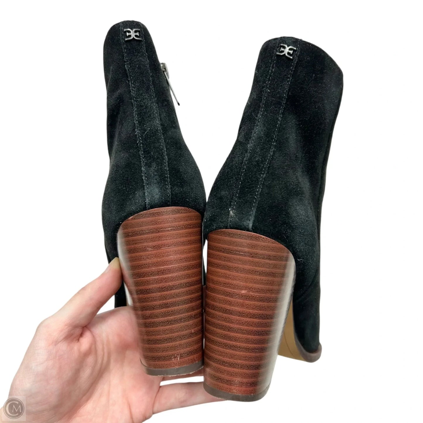 Boots Ankle Heels By Sam Edelman In Black, Size: 8