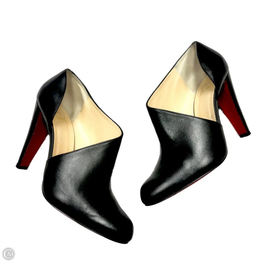 Shoes Luxury Designer By Christian Louboutin In Black, Size: 10