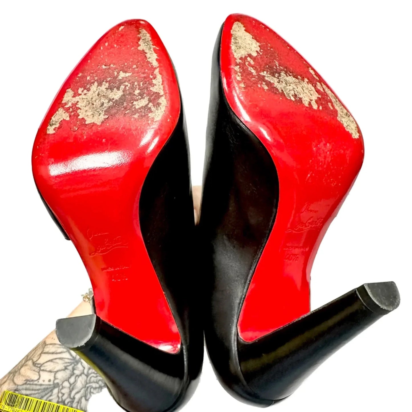 Shoes Luxury Designer By Christian Louboutin In Black, Size: 10