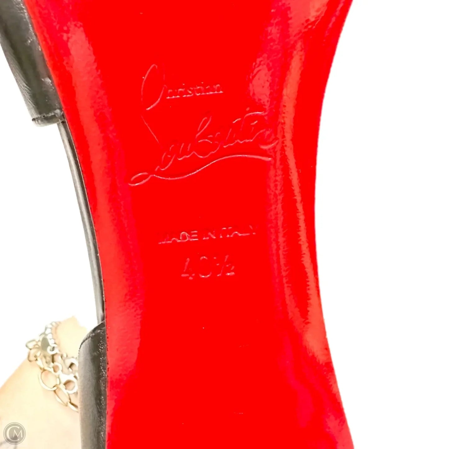 Shoes Luxury Designer By Christian Louboutin In Black, Size: 10
