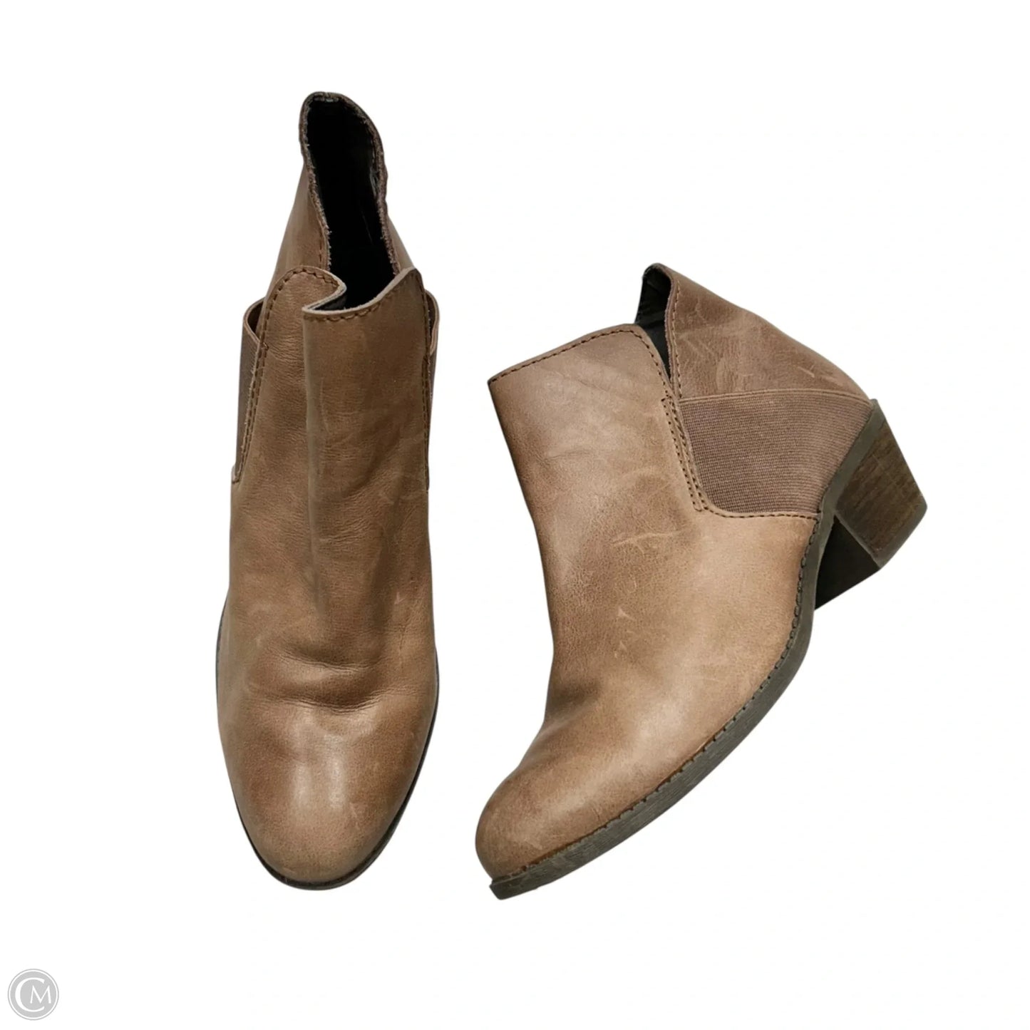 Boots Ankle Heels By Me Too In Tan, Size: 8