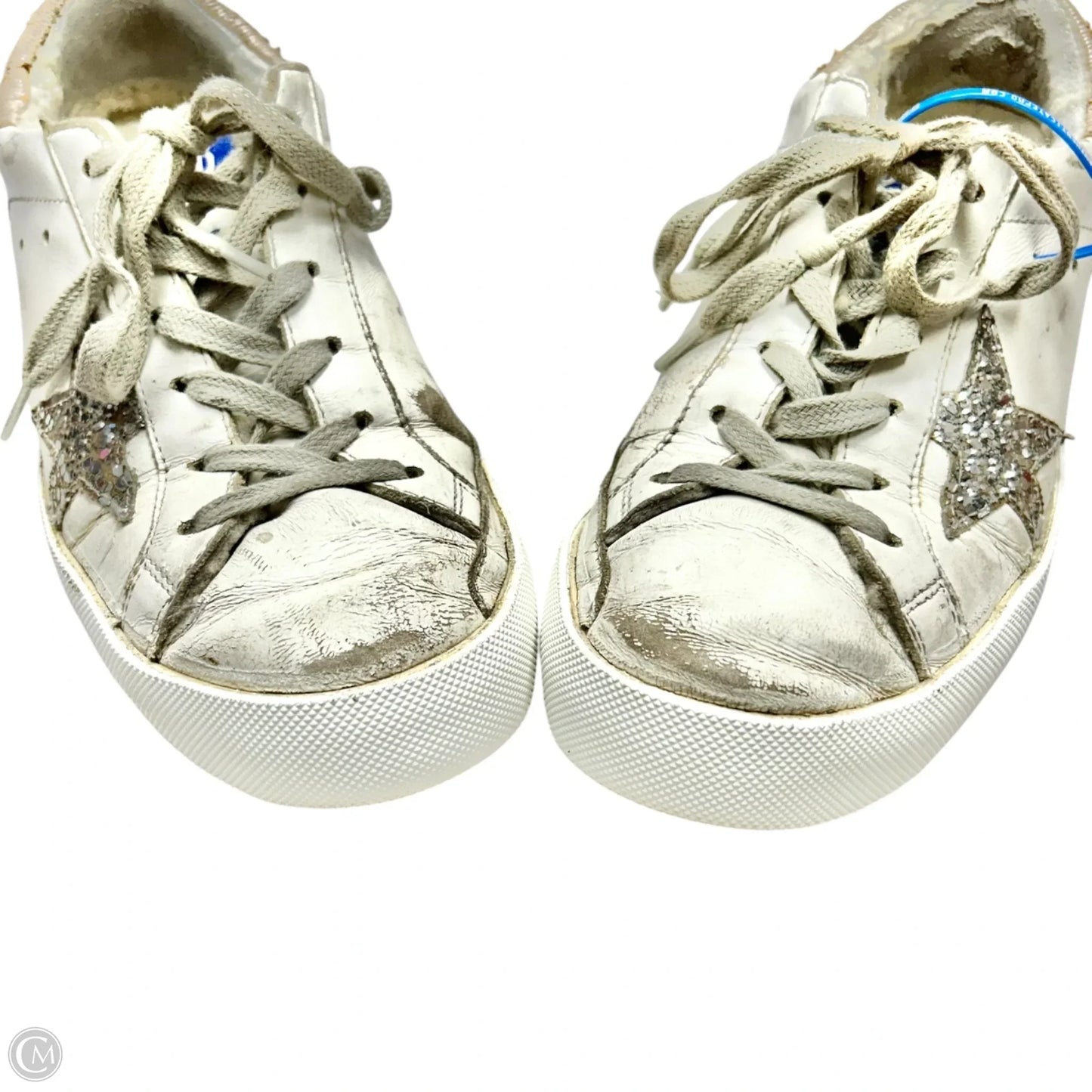 Shoes Luxury Designer By Golden Goose In Cream, Size: 6.5
