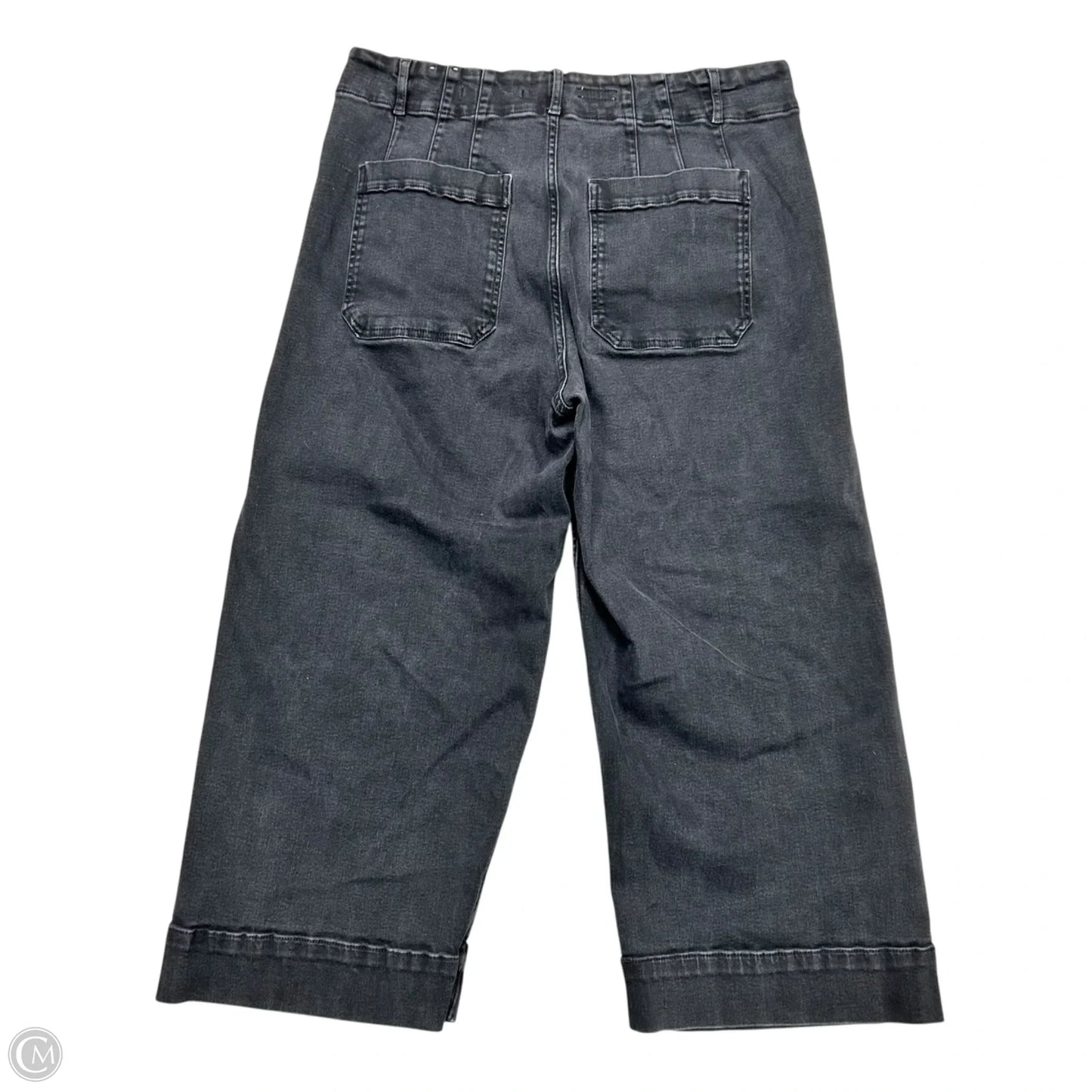 Jeans Wide Leg By Pilcro In Black Denim, Size: 16