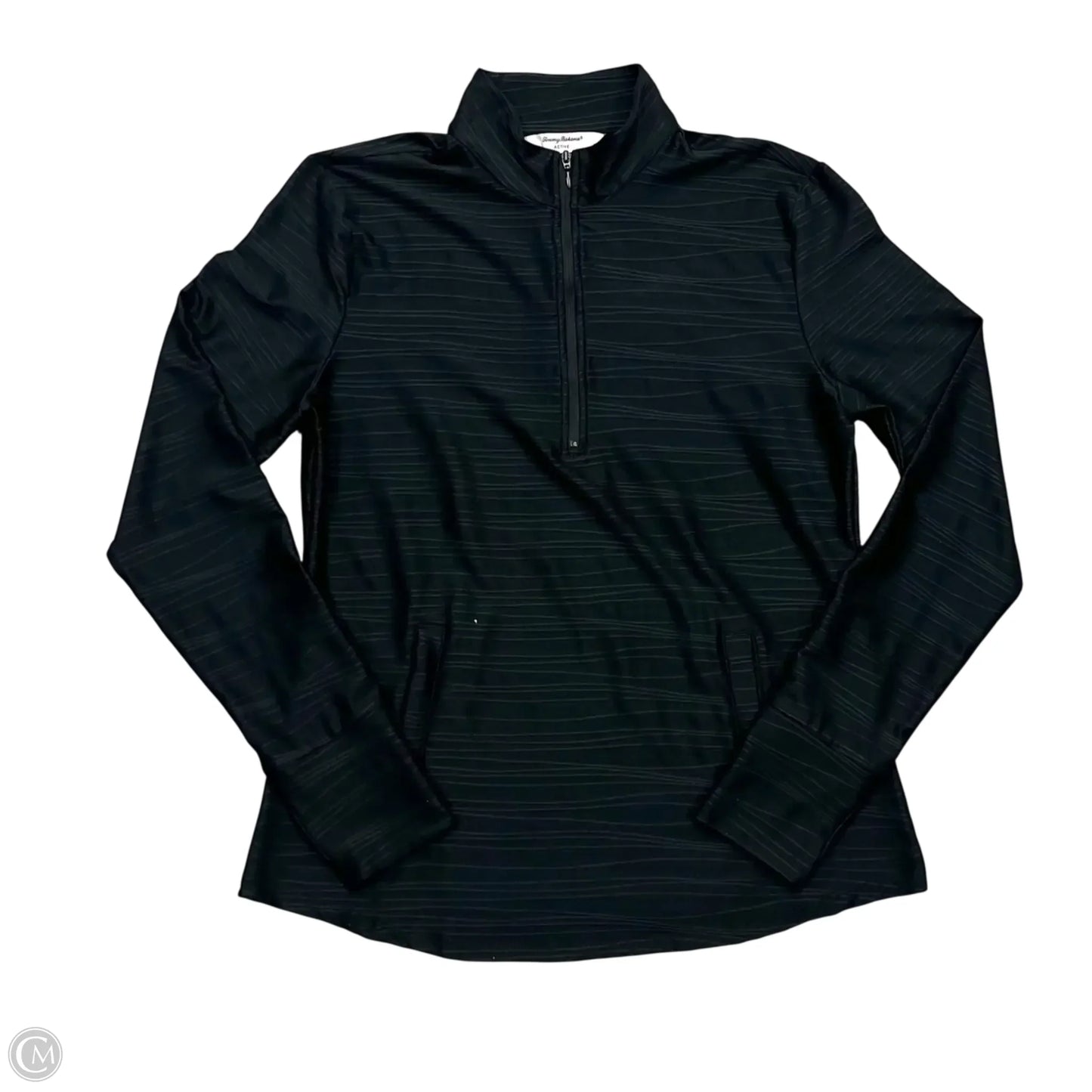 Athletic Jacket By Tommy Bahama In Black, Size: M