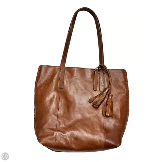 Tote Leather By Lucky Brand, Size: Medium