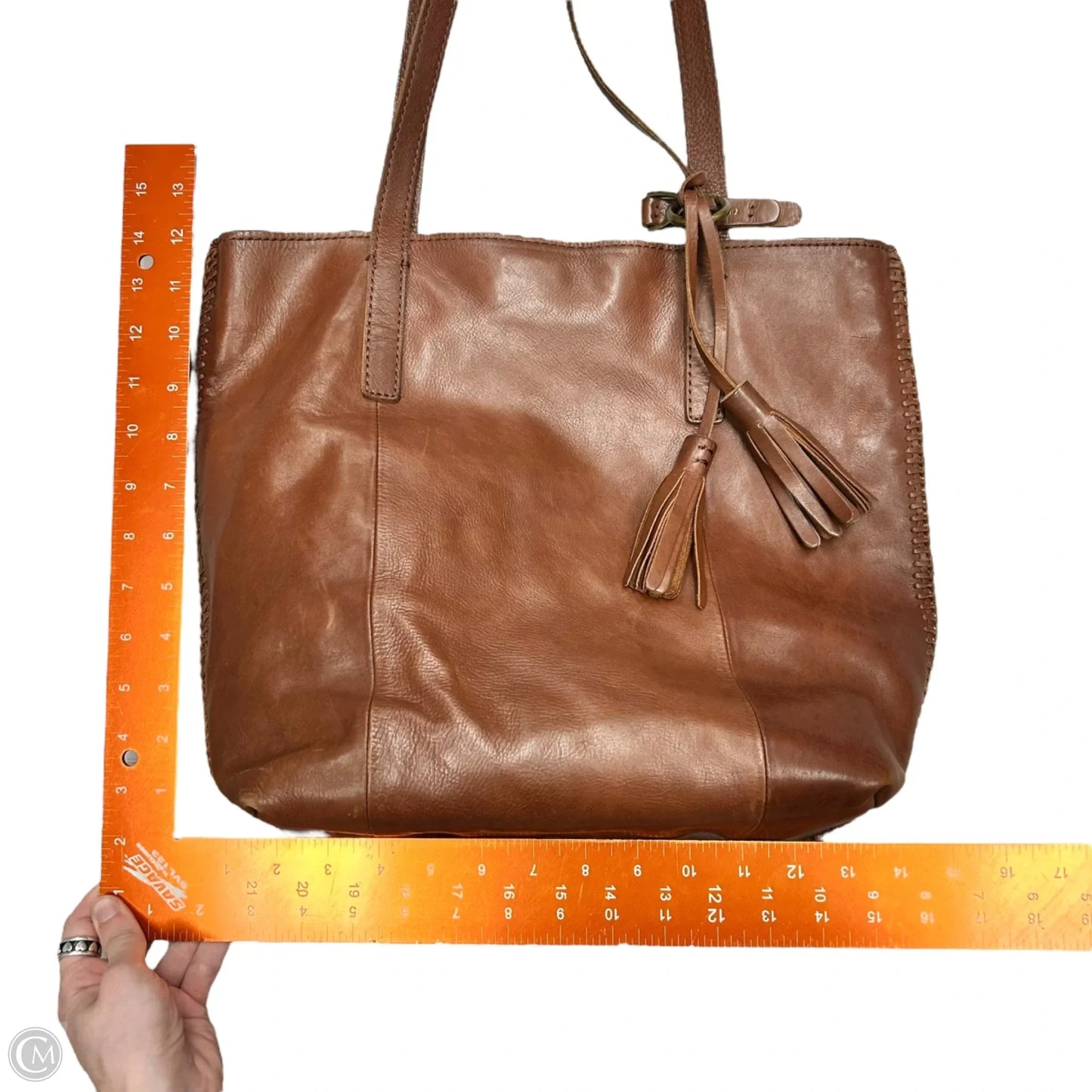 Tote Leather By Lucky Brand, Size: Medium