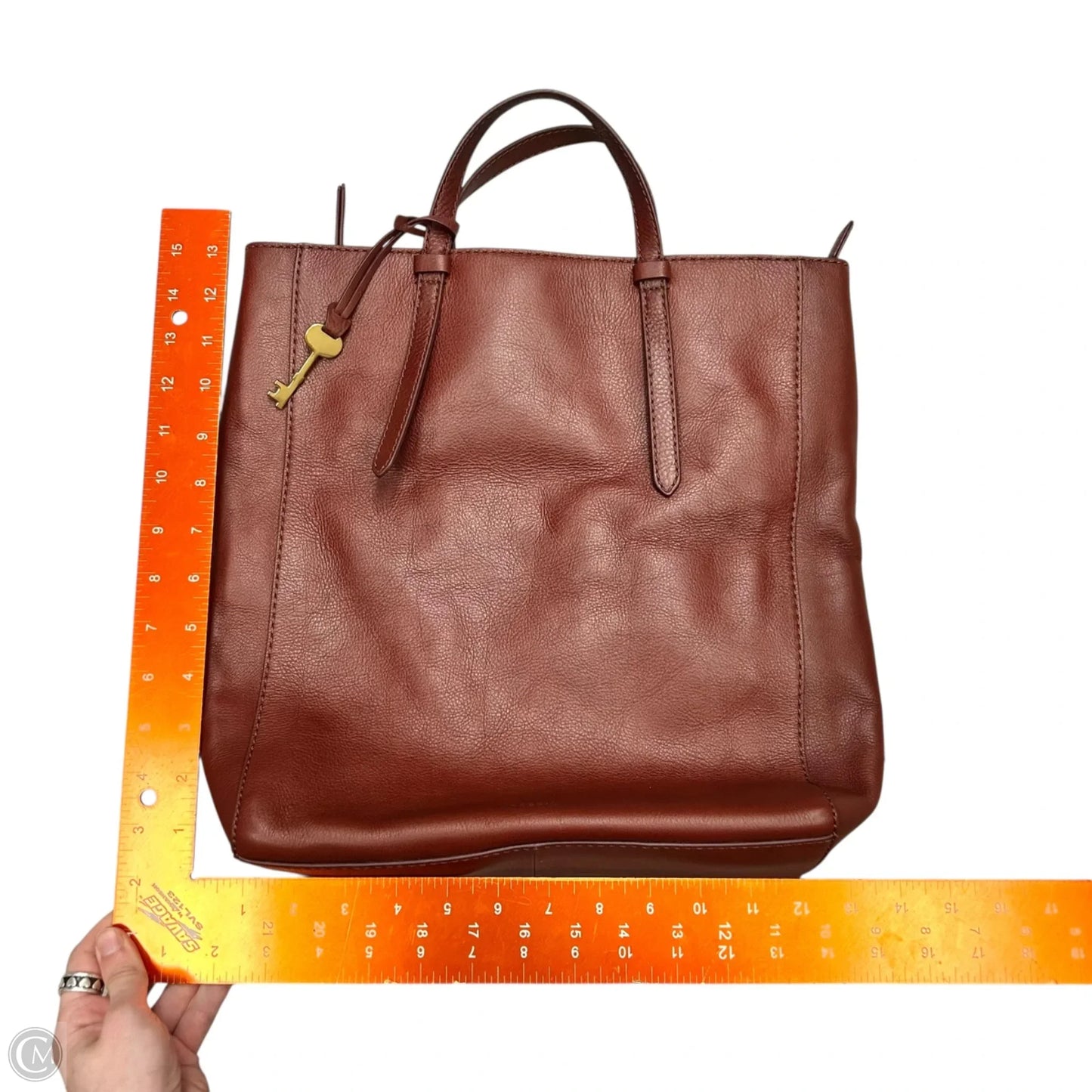 Backpack Leather By Fossil, Size: Medium