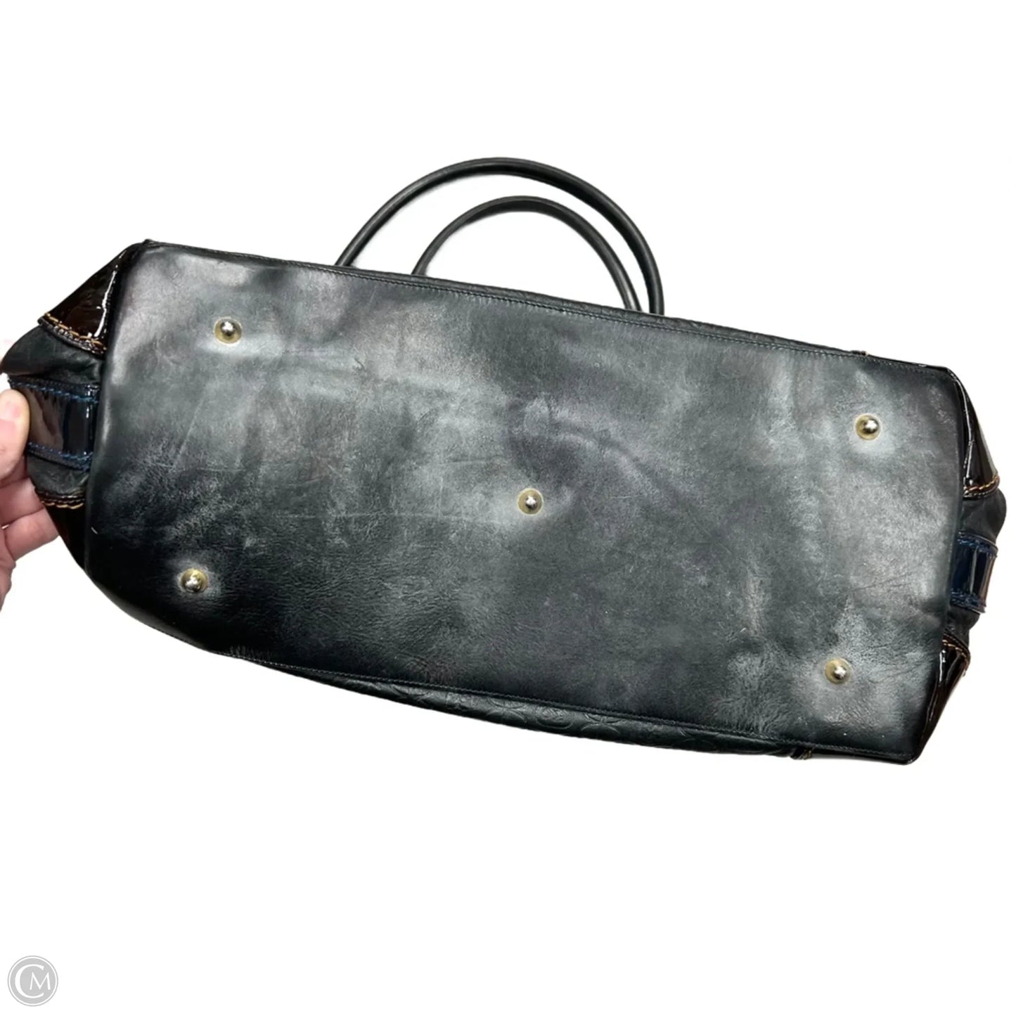 Handbag Leather By Marino Orlandi, Size: Medium