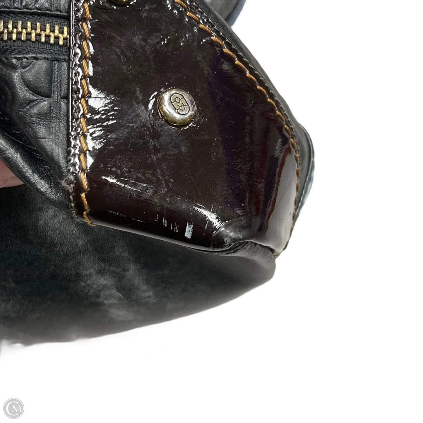 Handbag Leather By Marino Orlandi, Size: Medium